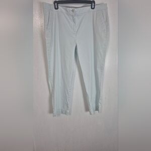 Light Mint Green J.jill  Cropped Pants size 18